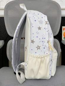 New Cartoon Korean Style Chic Casual Versatile Durable Backpack - White - View 3