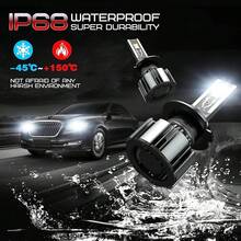 A Pair LED H1 H4 H7 120W 20000LM LED Headlight Kit 9005 HB3 9006 HB4 Driving High/Low Light Lamp Globes Turbo Fog Lamp - A PAIR - View 8