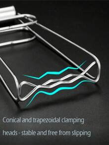 1pc High Heat Resistant Non-Slip Food Tongs, Suitable For Kitchen, Tableware, Baking And Dishware Cleaning, Multipurpose Heat Resistant Bowl Clip, Kitchen Essential, Kitchen Accessories, Kitchen Clamp, Easy To Use And Clean - Multicolor - View 3