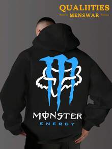 ¡Nuevo favorito de la moda masculina! Sudadera con capucha estilo callejero Y2K para hombre: Sudadera con capucha estampada con estampado de anime de Tokio para chicas, sudadera con capucha de polar con estampado casual, sudadera holgada versátil para deportes y ocio, sudadera con capucha cálida de estilo neutro, ideal para viajes y uso diario, estilo urbano, tela suave. - Negro - Ver 2