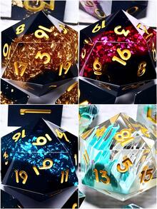 7 件树脂角色扮演游戏骰子套装 - 多面骰子，适用于桌游、角色扮演游戏和节日礼物（圣诞节/感恩节/斋月/复活节） - 彩色 - 查看 2