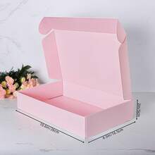 10pcs Pink Packaging Box Multi-Size Corrugated Cardboard Gift & Mailing Boxes For Small Business, Jewelry Display, Holiday Packaging - Sturdy, Lightweight, Compact Storage Valentine's Day, Wedding, Birthday Gift Packaging Box Graduation Gift Box Mother's Day Gift Box - Airplane Box - View 4