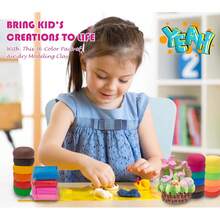 Bộ đất sét tự khô 12/24/36 màu - Đất sét tự khô cho trẻ em, đất nặn, đất sét polymer (màu sắc và dụng cụ ngẫu nhiên), đất sét nặn siêu nhẹ, khô nhanh, ma thuật kèm dụng cụ điêu khắc, thích hợp làm quà tặng cho trẻ em, slime, quà Giáng sinh, rèn luyện phối hợp tay mắt, quà sinh nhật cho trẻ em. - Nhiều màu - Xem 3