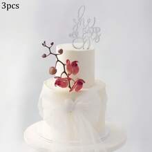 1pc/3pcs/6pcs Set Acrylic "She Said Yes" Cake Topper, Suitable For Bridal Shower, Engagement Party, Wedding Celebration - Multicolor - View 17