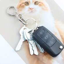 2pcs Rotating Clasp, Double-Ended Rotating Spring Clasp Hook Metal Rotating Clasp Carabiner With Spring O-Ring, Suitable For Key Chain, Bag, Wallet, Lanyard DIY Crafts Tail Keychain - Gun color - View 8