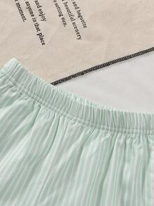 Girls' Summer Camisole Top And Wide Leg Pants Set - Mint Green - View 4