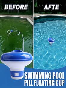 Automatic Pool Chemical Dispenser - Floating Chlorine/Bromine Tablet Dispenser, Integrated Float Design, Decorates Pool Surface When Loaded With Chemicals - Floating - View 9