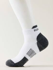 5双装男士夏季网眼透气短袜，轻薄休闲运动袜，柔软舒适低帮设计，尺码39-45 - 彩色 - 查看 7