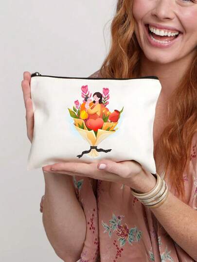 个性化帆布化妆包，母亲节礼物，婚礼季完美之选，美容健康用品，时尚秋季款，婚礼回礼