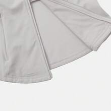 Adidas Women's SLIM KNIT JKT Jacket Knitted Hooded Cardigan KF2665 - Grey - View 5