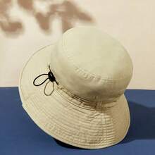Unisex Hat For Adults, Sun Hat For Women And Men, Bucket Hat With Chin Strap, Packable Hat For Summer Outdoor Activities - 卡其色 - 查看 3