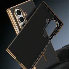 VIETAO Electroplated Edge Carbon Fiber Texture Magnetic Phone Case, Compatible With Samsung Galaxy Z Fold 8 Ultra 7 6 5 4 - Blue - View 5