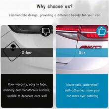 AWD Emblem Sticker, 3D Metal Letter Tailgate Side Badge Decal, Self Adhesive Auto Side Fenders Decoration All Wheel Drive, Universal Vehicle Exterior Decor Accessories (Red) - A - Xem 5