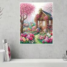 5D钻石画套装 - 全圆钻，风景图案，亚克力工艺套装，家居装饰，无框创意钻石画套装 - 圓鑽 - 查看 11