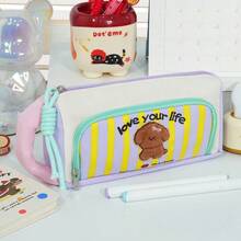 New Cute Puppy Pencil Case, Large Capacity, Highly Attractive, Unisex Pencil Bag, Cartoon Stationery Pencil Box - Multicolor - View 13