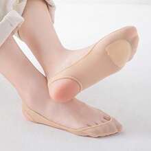 1/5/10 Women's Half Palm Comfortable Hollow Invisible Strap Socks Ice Silk Summer Thin Breathable - Multicolor - View 12