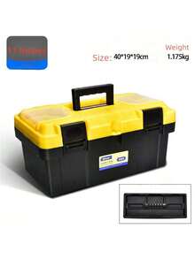 Caja de herramientas portátil, caja de almacenamiento de herramientas de reparación de automóviles de plástico, estuche de herramientas - caja de herramientas - Ver 5