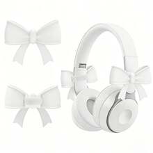 2个耳机蝴蝶装饰，1对可爱耳机蝴蝶配件，硅胶耳机蝴蝶挂饰，可水洗，可调节绑带，柔软有弹性，适用于各种耳机 - 查看 12