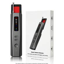 1个全新T09摄像头探测器无线信号检测红外扫描仪反定位探测器专业GPS搜索设备安全防护，适用于办公室、酒店、汽车（不支持WiFi连接；此功能仅用于检测WiFi信号。） - 黑色 - 查看 13