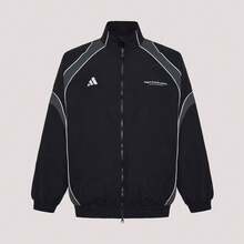 Adidas Men's BL WOV JKT Woven Jacket, Hooded Outerwear IB6980 - Black - View 1
