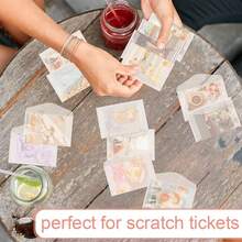 Pcs Glassine Ticket Envelopes For Wedding Favor Mini Frosted Envelopes For Ticket Holders Stamp Collecting Supplies Seeds Coin Card, 4.45 X 2.7 Inches - One Size - View 6