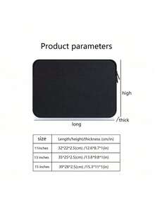 1pc Minimalist Laptop Sleeve, Portable Inner Liner, Waterproof Tablet Protective Case - View 8