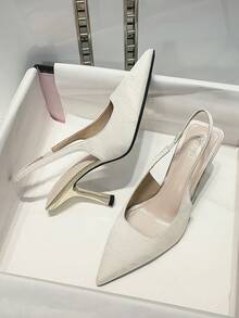 VIP.MRS.KING Women's Fashion High Heel Closed Toe Sandals - Apricot - View 14