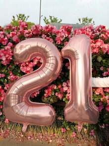 40 Inch Large 18th Birthday Number Balloon Candy Color 21st Birthday Number Balloon 1 Free Accessory 18th Birthday, 21st Birthday Party Decoration Scene Arrangement 18th 21st Photo Props - 18th Birthday - View 29