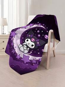 SANRIO 库洛米主题法兰绒毯,浅紫色底色,饰有蝴蝶结、骷髅头等标志性元素,可爱又个性十足,兼具装饰性和实用性,适合作为礼物或家居装饰,可用作披毯、空调毯、沙发毯,适用于沙发、卧室、露营、旅行等各种场合,实用且具有纪念意义。 - 紫色 - 查看 11