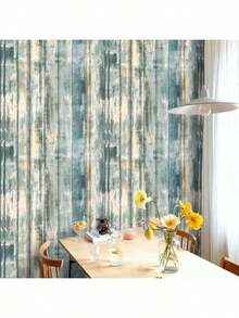 1 cuộn giấy dán tường tự dính kiểu Trung Quốc, vân gỗ, có thể tháo rời, chống thấm nước, chống ẩm, thích hợp cho phòng ngủ, tủ, phòng khách, bàn làm việc, đồ nội thất và trang trí lại tủ quần áo, kích thước 45CM*500/300/100CM - Cái bảng - Xem 11