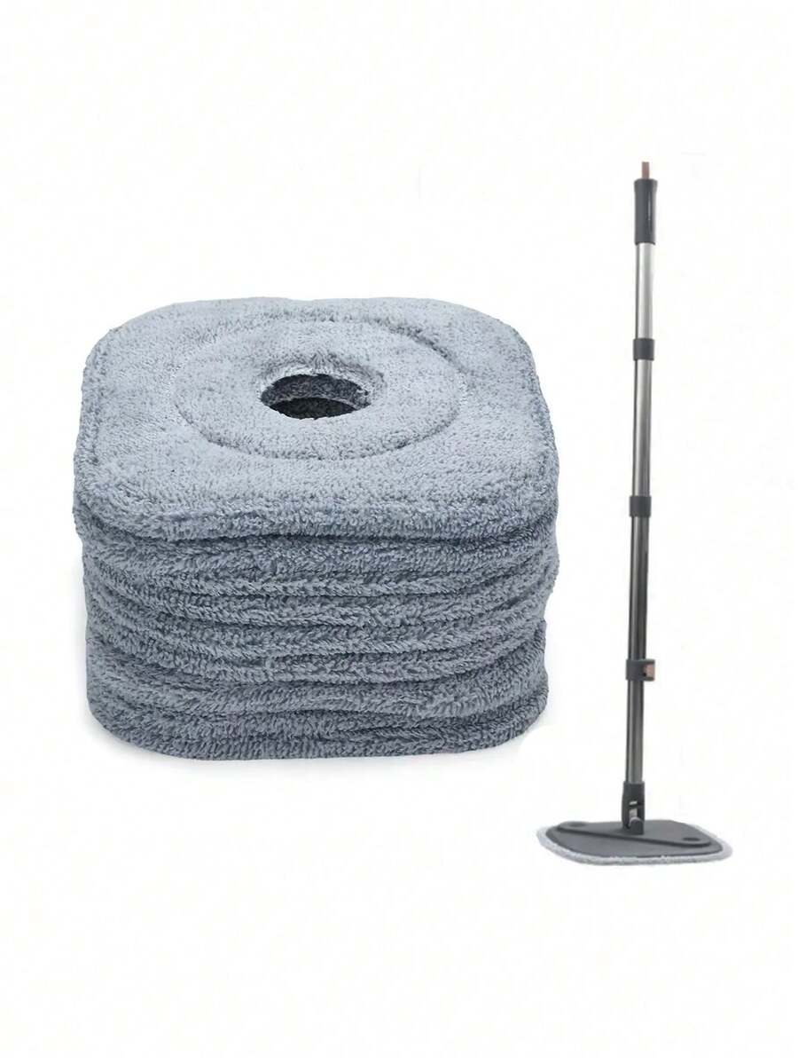 1/3/5 miếng đệm lau nhà vuông có thể tháo rời, kích thước 8,85 inch, khăn lau sàn phẳng hình vuông, miếng đệm lau nhà thay thế bền, có thể giặt được, đầu lau bụi, siêu thấm hút, dụng cụ vệ sinh, đồ dùng vệ sinh - quảng trường - Xem 1