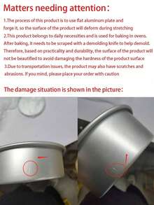 1pc Cylinder-Shaped Non-Stick Baking Cake Mold, Anodized Aluminum Surface, Suitable For Parties, Birthdays, Weddings And Other Kitchen Baking - Silver - View 5