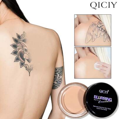 Crema correctora de cobertura total resistente al agua, resistente al sudor para la cara y el Body, cubre cicatrices, marcas de nacimiento, acné, manchas e imperfecciones