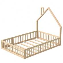 Kids Bed Frames, Headboards & Footboards - Natural + Pine + 140cm*200cm - View 7