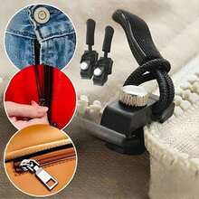 Zipper Repair Kit, 30 Pcs Universal Replacement Zipper Slider Fixer Sliding Teeth Screw Head, Instant Zipper - A - View 5