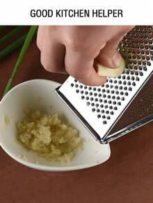 1pc, Stainless Steel Multi-Function Shredder, Easily Shred Carrots, Cucumbers, Potatoes, Garlic, Etc. Multi-Function Stainless Steel Fruit And Vegetable Peeler. Stainless Steel Knife Sharpener - Cheese Grater - Kitchen Grinder - Multi-Function Shredder - Paper Shredder - Kitchen Utensils - Stainless Steel Cookware - Cheese Grater - Grating Tool - Essential Kitchen Tool - Kitchen Accessories - Multicolor - View 6