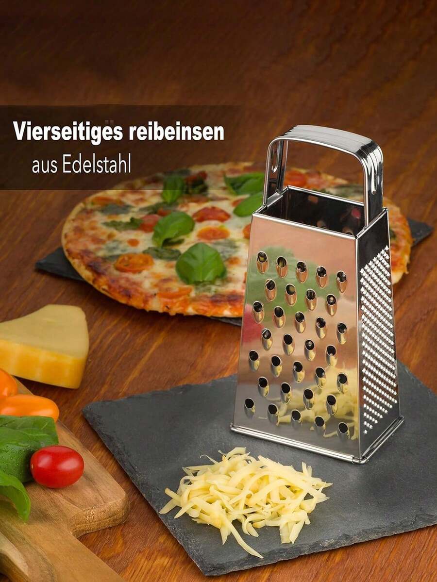 1pc, Stainless Steel Multi-Function Shredder, Easily Shred Carrots, Cucumbers, Potatoes, Garlic, Etc. Multi-Function Stainless Steel Fruit And Vegetable Peeler. Stainless Steel Knife Sharpener - Cheese Grater - Kitchen Grinder - Multi-Function Shredder - Paper Shredder - Kitchen Utensils - Stainless Steel Cookware - Cheese Grater - Grating Tool - Essential Kitchen Tool - Kitchen Accessories