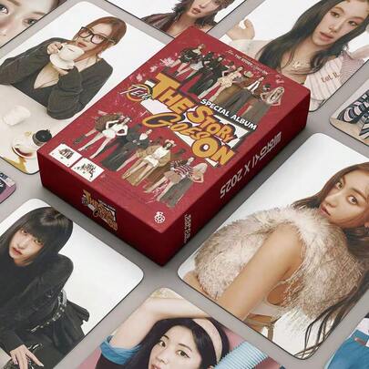 55 PIEZAS Tarjetas Lomo del nuevo álbum TWICE de grupo femenino KPOP TEN: The Story Goes On, tarjetas fotográficas personalizadas estilo , ideales para exhibición y colección, mercancía K-Pop, set de tarjetas decorativas en caja