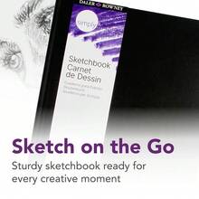 Simply... Sketchbook, Soft White Pages, (65lb/100g), Black Hardcover Binding, 110 Sheet, 8.5" X 11" - 1 - Xem 2