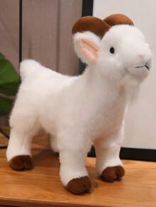 1个毛绒山羊摆件，宰牲节山羊玩偶 - 彩色 - 查看 11