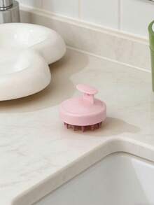 1pc Silicone Scalp Massage Brush, Hair Washing Brush, Bathing & Hair Styling Tool, Travel Essential, Women Hair Accessory - Multicolor - View 10