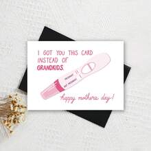 我送了你这张卡片，而不是孙子孙女。母亲节快乐！搞笑母亲节卡片，幽默母亲节卡片，趣味母亲节卡片 - 多色 - 查看 8