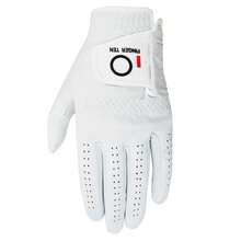 FINGER TEN 1pc Left Hand Golf Glove, All-Weather Premium Sheepskin Soft & Breathable, Suitable For Right-Handed Golfers, Durable & Comfortable, Size S M ML L XL - White - View 2
