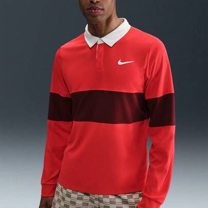 Nike Camisa polo de manga corta con cuello de punto para hombre AS M NKCT DFADV SLM LS POLO RGPOLO TIB8142-696