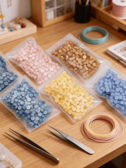 200pcs/Bag Octagonal Sealing Wax Beads, Suitable For Wax Seal Stamps, Handmade Cards & Envelopes Decoration, DIY Crafts, Gift Packaging, Envelope Sealing, Party Invitations, Scrapbooking, Back To School Supplies