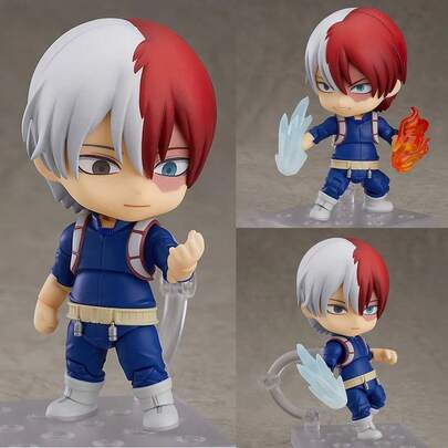 我的英雄学院 轰焦冻 可动人偶，动漫模型雕像，桌面摆件，收藏品，小礼物，适合万圣节和圣诞节