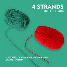 6pcs/300g Medium Soft Yarn, Suitable For Crochet Projects, Can Be Used For DIY Crochet Bags, Crafts, Decorations, Holiday Gifts, A Wonderful Commemorative Gift For Family And Friends - Multiple Styles - View 6