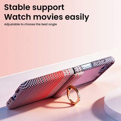 Compatible With Samsung Galaxy ZFlip3 ZFlip4 ZFlip5 ZFlip6 ZFlip7 ZFlip7FE Phone Case, Full Body Protection, Built-In Magnetic Phone Case, Fashionable Contrast Color Phone Case With Electroplated Ring Holder Stand Design, ZFlip3/4 Without Tempered Glass, ZFlip5/6/7/7FE With Tempered Glass, Unisex Phone Case