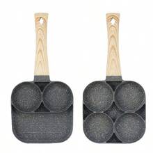 1pc 3-In-1 Non-Stick Egg Pan, Breakfast Skillet, Hamburger Griddle, Steak Frying Pan For Home Use - View 5