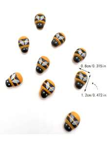 100/50/30 chiếc trang trí ong gỗ mini - Trang trí ong tự dính, màu trắng với cánh sọc đen, thích hợp cho sổ lưu niệm, tiệc tùng, vòng hoa nhà cửa, các dự án DIY và trang trí tiệc, thiết kế ong cổ điển, chất liệu gỗ | Trang trí ong | Trang trí phòng | Trang trí phòng ngủ | Trang trí nhà cửa | Trang trí tường | Trang trí sân vườn, Quà tặng cho nữ, Quà tặng cho nam, Quà tặng cho bạn bè - Giấy tự dính hình con ong - Xem 5